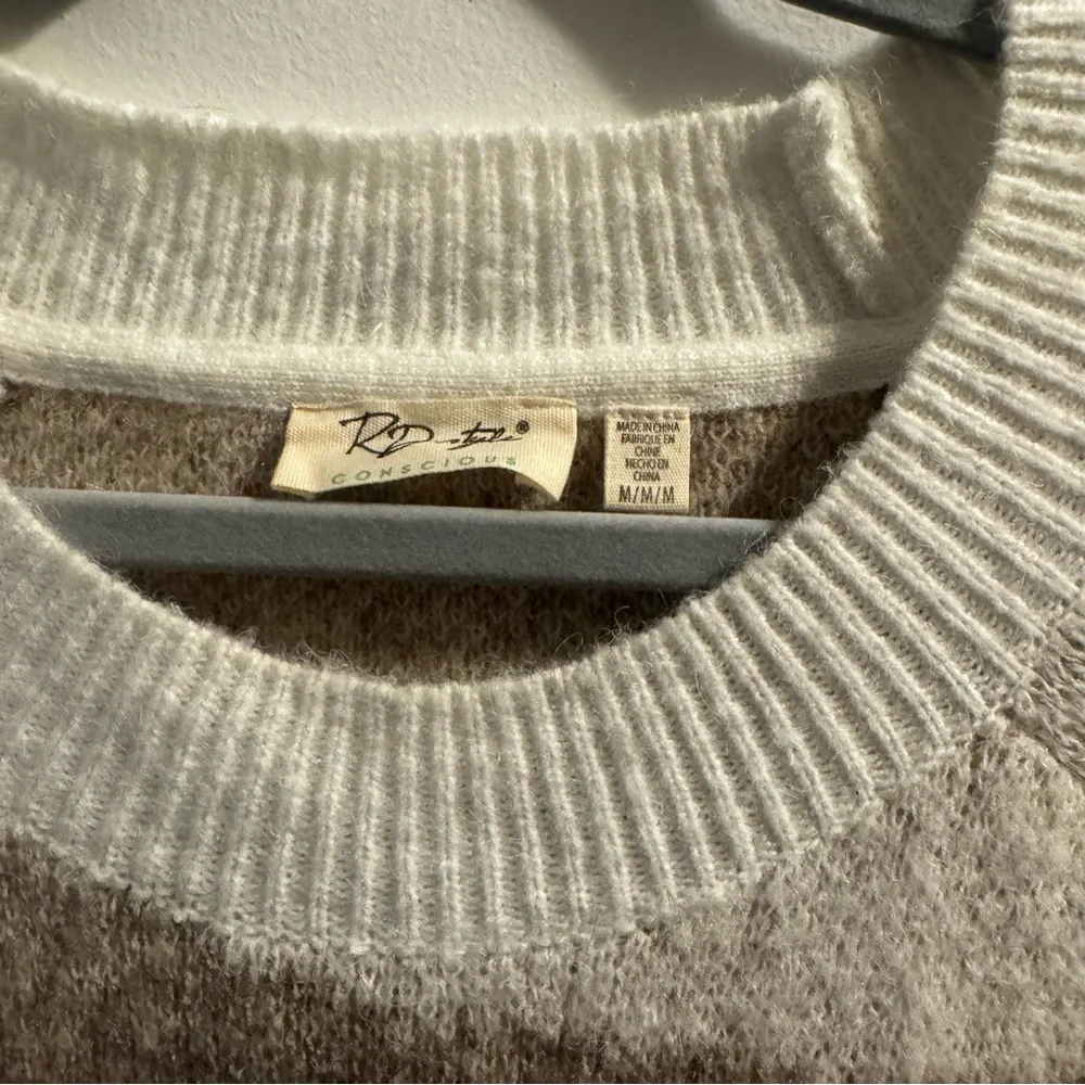 RD Style nude camouflage crewneck sweater